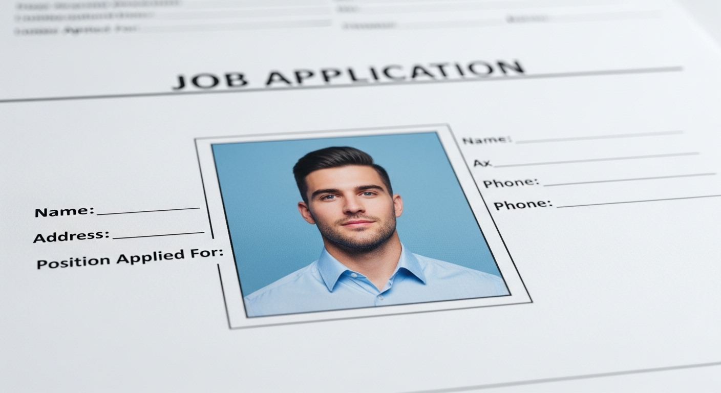 Ảnh chân dung chuyên nghiệp của ứng viên trên biểu mẫu xin việc, phục vụ cho hồ sơ xin việc FPT.