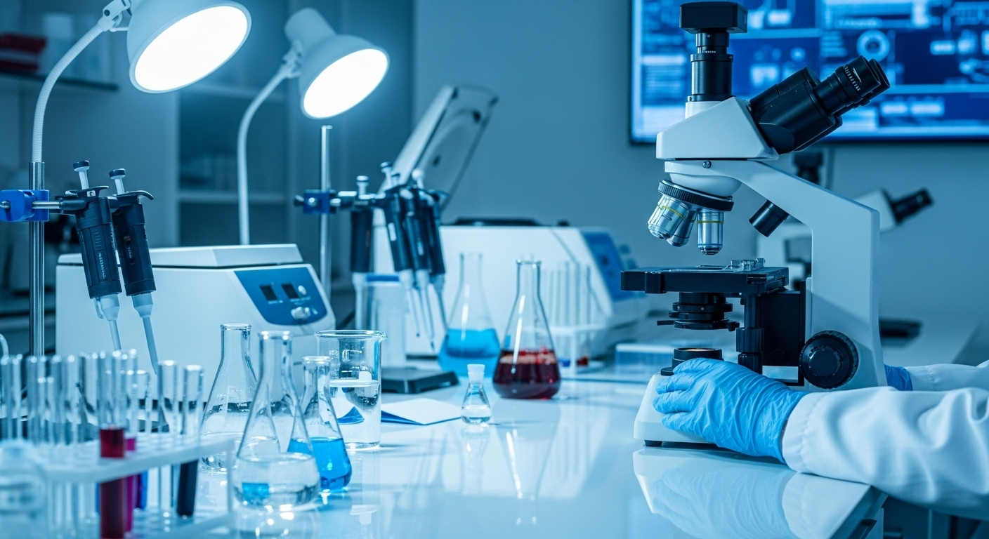 Phòng thí nghiệm khoa học hiện đại với nhà nghiên cứu đang điều chỉnh kính hiển vi, minh chứng cho chất lượng đào tạo tại các đại học top đầu Việt Nam. Phòng thí nghiệm khoa học hiện đại với nhà nghiên cứu đang điều chỉnh kính hiển vi, minh chứng cho chất lượng đào tạo tại các đại học top đầu Việt Nam.