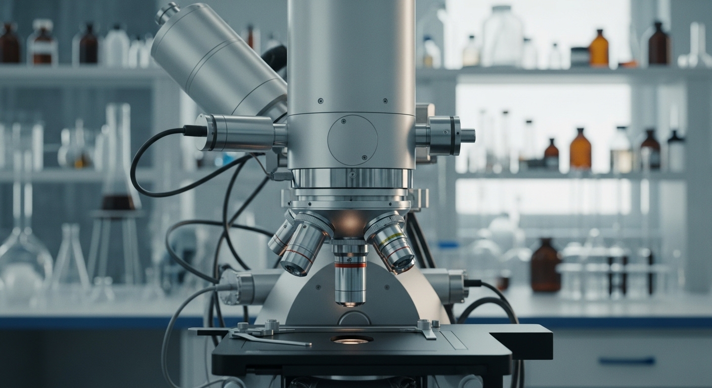 Kính hiển vi công nghệ cao trong phòng thí nghiệm khoa học hiện đại, minh họa môi trường nghiên cứu tại các đại học tốt nhất Việt Nam.