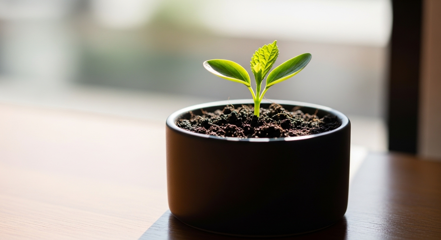 Mầm cây xanh non vươn mình mạnh mẽ từ đất trong chậu gốm tối giản, tượng trưng cho tiềm năng và sự phát triển. Một khởi đầu mới cần sự chuẩn bị kỹ lưỡng, đặc biệt là câu hỏi phỏng vấn và cách trả lời để gặt hái thành công.