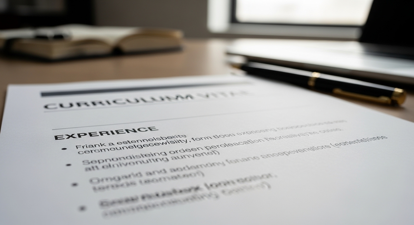 Ngụ ý về thiết kế chuyên nghiệp, sự tập trung và góc nhìn của nhà tuyển dụng mà không cần quá dài dòng.