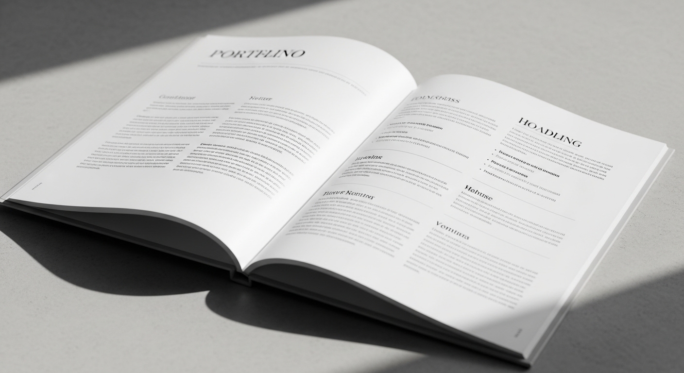 Bố cục CV chuyên nghiệp với thiết kế tinh tế, typography rõ ràng và khoảng trắng tối ưu, minh họa cách viết CV hiệu quả và thu hút nhà tuyển dụng.